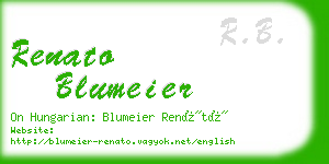 renato blumeier business card